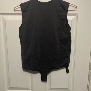 SKIMS Black Sleeveless Bodysuit